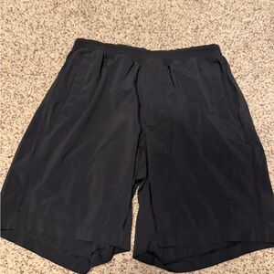 Lululemon Athletica Black Men's Athletic Shorts w/ Liner 9 in inseam